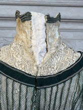 Load image into Gallery viewer, c. 1900-1902 Green Net Lace Bodice