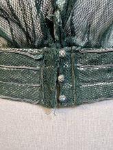 Load image into Gallery viewer, c. 1900-1902 Green Net Lace Bodice