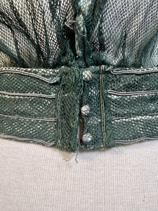 c. 1900-1902 Green Net Lace Bodice