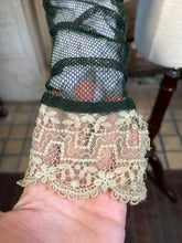 Load image into Gallery viewer, c. 1900-1902 Green Net Lace Bodice