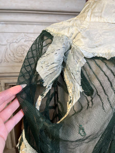 c. 1900-1902 Green Net Lace Bodice