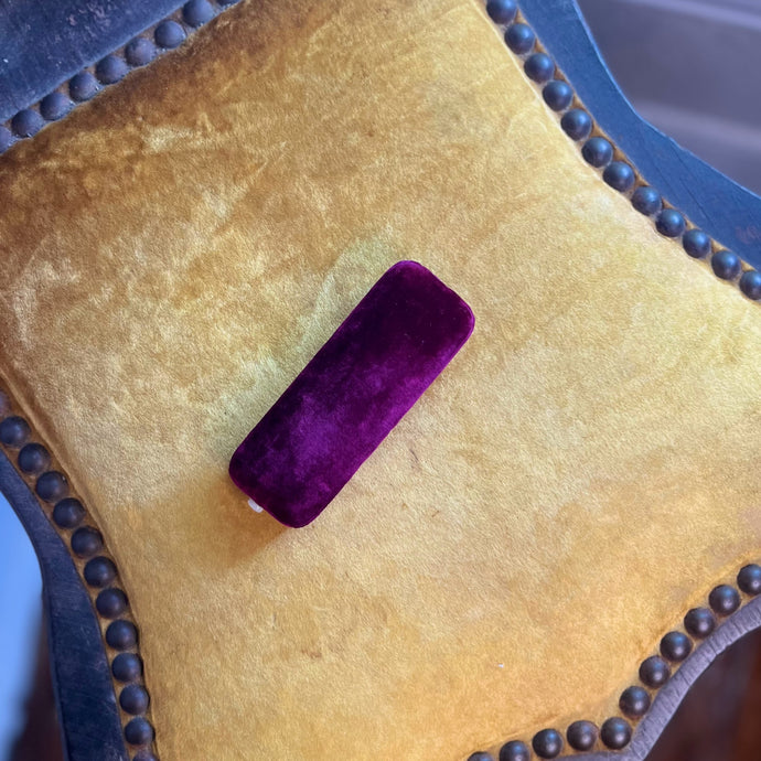 c. 1910s-1920s Silk Velvet Pin Box 