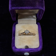 Load image into Gallery viewer, Antique 10k Gold Claw Setting Moonstone Orb Ring