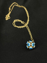 Load image into Gallery viewer, Vintage Evil Eye Pendant on Gold Filled Chain