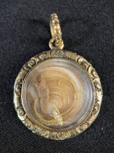 Load image into Gallery viewer, Victorian Mourning Locket "In Memory Of" with Hair