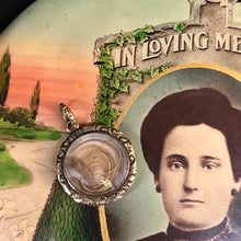 Load image into Gallery viewer, Victorian Mourning Locket "In Memory Of" with Hair
