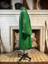 Load image into Gallery viewer, 1920s Green Silk Velvet Coat