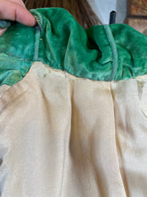 Load image into Gallery viewer, 1920s Green Silk Velvet Coat