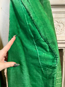 1920s Green Silk Velvet Coat