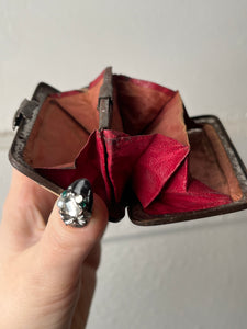 Georgian Shell and Steel Wallet with Hand Clasp