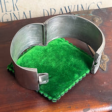 Load image into Gallery viewer, c. 1880s Wide Engraved Silver Cuff Bracelet