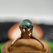 Load image into Gallery viewer, Early 20th c. 10k Gold Moss Agate Ring