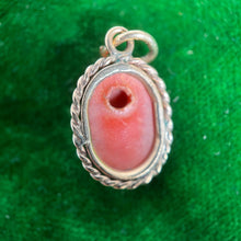 Load image into Gallery viewer, Late 19th c. 9k Gold Red Coral Cameo Charm