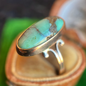 Early 20th c. 10k Gold Turquoise Ring