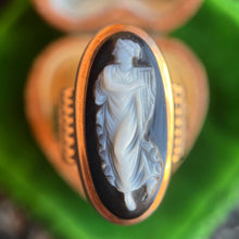 Load image into Gallery viewer, c. 1870s-1880s 12k Gold Sardonyx Cameo Ring