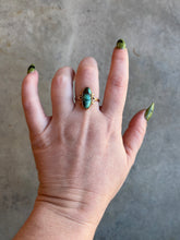 Load image into Gallery viewer, Early 20th c. 10k Gold Turquoise Ring