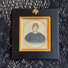 Load image into Gallery viewer, 1830s Framed Miniature Portrait Painting | Signed J. Wood 1832