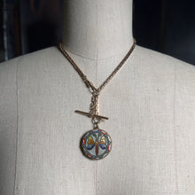 Load image into Gallery viewer, c. 1890s-1900s Large Moth Micromosaic Pendant