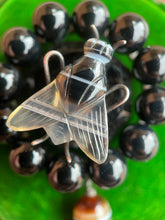 Load image into Gallery viewer, c. 1880s Banded Agate Fly Brooch