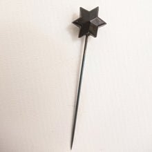 Load image into Gallery viewer, Antique Black Star Stick Pin