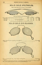 Load image into Gallery viewer, c. 1880s-1890s 14k Gold Pince Nez Glasses w/ Hair Pin