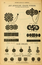 Load image into Gallery viewer, 1889 French Jet &quot;Crepe&quot; Earrings