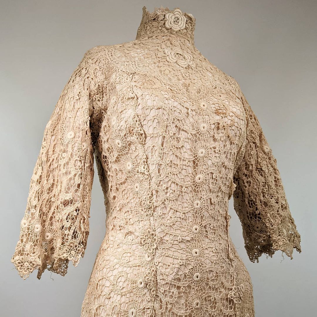 Edwardian Irish Lace Dress  Witchy Vintage