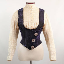 Load image into Gallery viewer, 1880s Velvet Bodice or Waistcoat