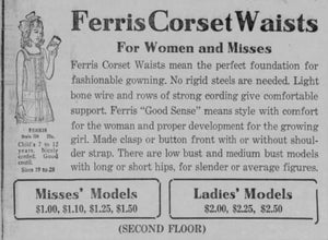 1910s Deadstock Ferris Corset | Sz 28