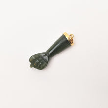 Load image into Gallery viewer, Jade 14k Gold Figa Pendant