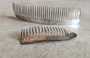 19th C. Silver Hair Comb Set