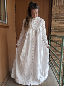 1880s Cotton Night Dress