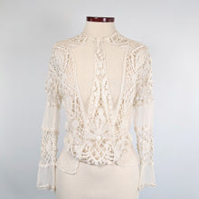 Load image into Gallery viewer, 1900s White Lace Blouse