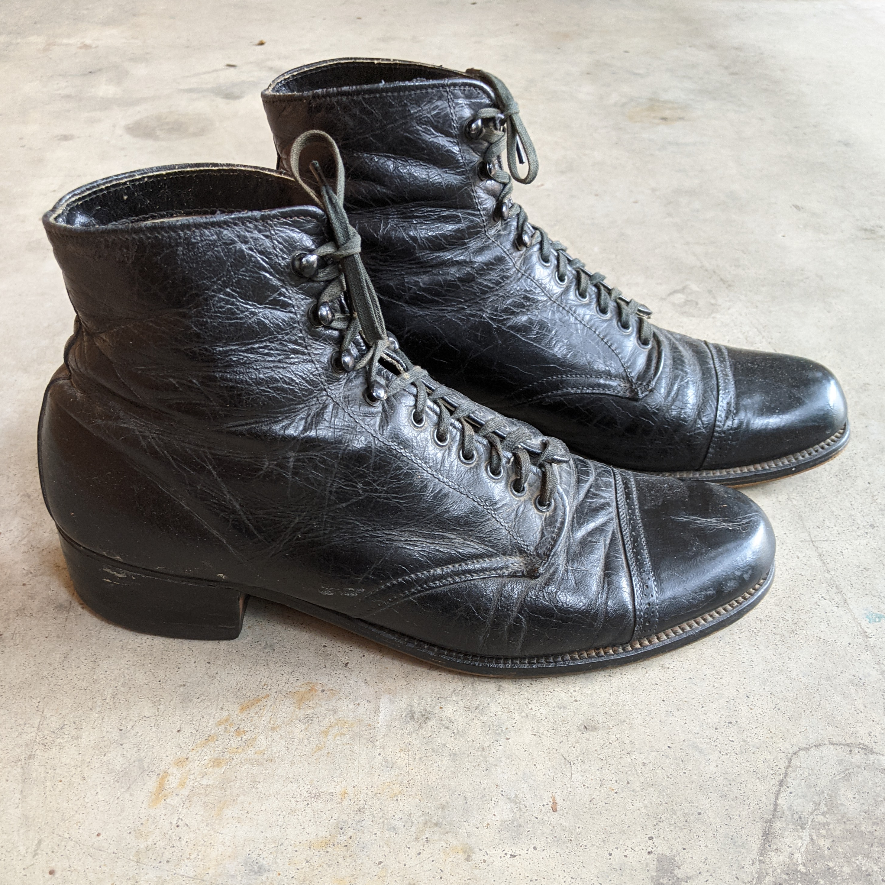 靴 vintage DRESS BOOTS Sundial 1930's 1920s-1930s Men's Boots – Witchy Vintage