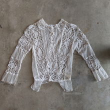 Load image into Gallery viewer, 1900s White Lace Blouse