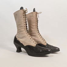 Load image into Gallery viewer, 1910s Black and White Boots | Approx Sz 7.5