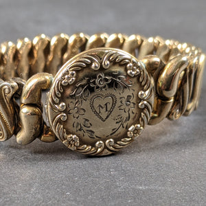 1940s Sweetheart Locket Bracelet