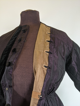 Load image into Gallery viewer, 1860s Purple Wrapper Dress