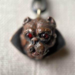 Antique "Vampire" Dog Pendant | Victorian Edwardian Jewelry