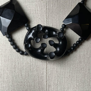 Antique Whitby Jet Necklace | Victorian Jewelry