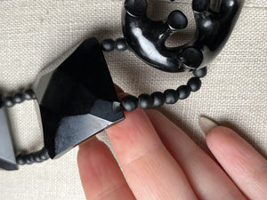 Antique Whitby Jet Necklace | Victorian Jewelry