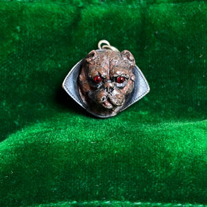 Antique "Vampire" Dog Pendant | Victorian Edwardian Jewelry