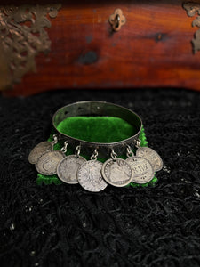 Victorian Silver Love Token Bracelet | Antique 1880s Jewelry