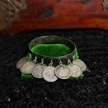 Load image into Gallery viewer, Victorian Silver Love Token Bracelet | Antique 1880s Jewelry