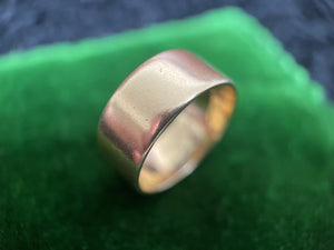 Victorian 1890s 14k Gold Wedding Band | Antique Ring Dated Sept 11 1895