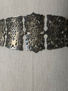 c. 1900s-1910s Silver Plated Belt | 26"