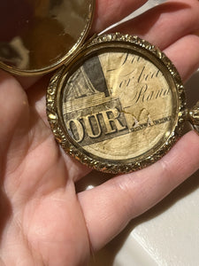 c. 1840s 9k Gold Locket with Daguerreotype