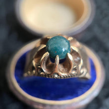 Load image into Gallery viewer, 12k Gold Bloodstone Belcher Ring | Antique Victorian Jewelry