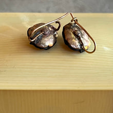 Load image into Gallery viewer, c. 1890s-1900s French Jet Pansy Earrings