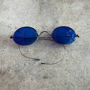 c. 1890s-1900s Cobalt Blue Sunglasses